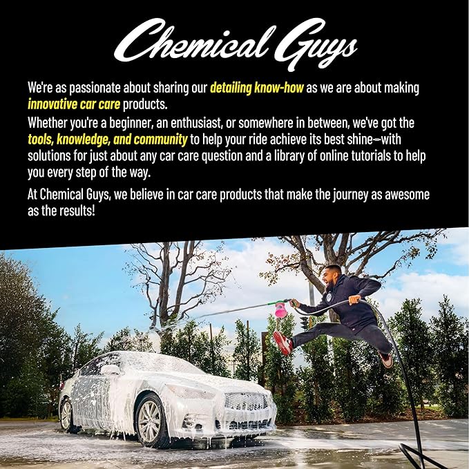 Chemical Guys Boars Hair Detailing Brush - Gentle Scratch-Free Cleaning for Wheels, Grilles, Emblems, and Interior Surfaces - Versatile Multi-Purpose Auto Detailing Brush for Deep Cleaning - Acc_S90