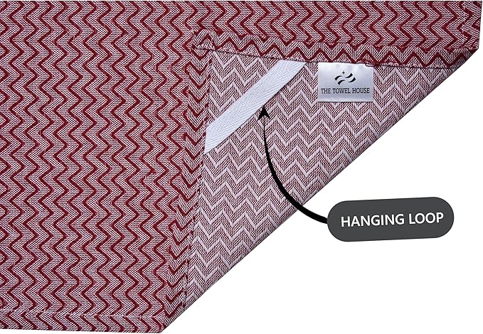 Cotton Kitchen Towels, 18"x28" Dish Towels with Hanging Loop, Ultra Absorbent, Quick Drying & Reusable Tea Towels for Kitchen, Perfect for Washing Dishes, Red, Pack of 8