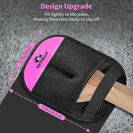 Pet Hair Removal Glove for Dogs & Cats, Newly Upgraded Reusable Electrostatic Pet Hair Glove, Pet Hair Remover Tool for Clothing, Couch, Bed, Carpet, Car Seat(Pink)
