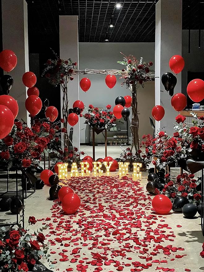 Red Black and White Balloons, 75PCS Red and Black Balloons, 12in and 5in Red White and Black Latex Party Balloons for Casino Theme Party, New Years, Graduation Decorations