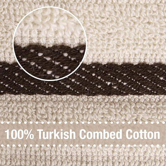All-Clad Checked Kitchen Towel: Highly Absorbent, Super Soft Long Lasting - 100% Cotton, 17"x30" Tea Towel for Cleaning & Drying Dishes, Pans, Glassware, or Countertops, (1-Pack), Almond