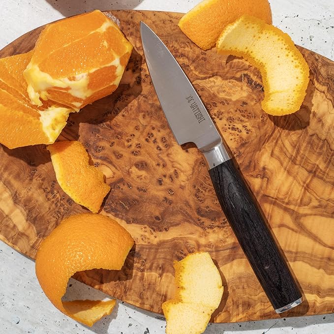 Yatoshi Kitchen Knife Set - 7 Piece, Ultra Sharp High Carbon Stainless Steel, Full Tang