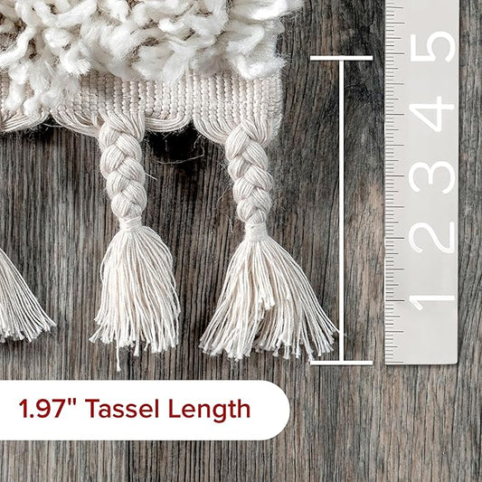 nuLOOM Neva Modern Tasseled Shag Area Rug, 9x12, Ivory