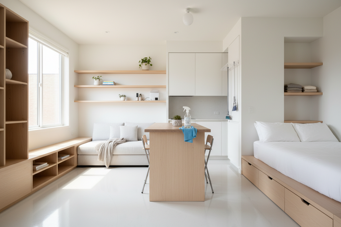 🏙️🧹 Cleaning Hacks for Studio Apartments