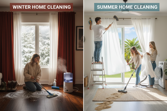 ❄️☀️ Winter Homes vs. Summer Homes: Cleaning Differences