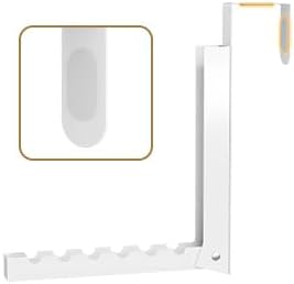 Over The Door Hanger Folding Clothes Drying Rack, Folding Hanging Coat Rack for Indoor Laundry Room Compact Small Space Foldable Portable Clothing Hanger Hook Collapsible- 1 Pack（White）