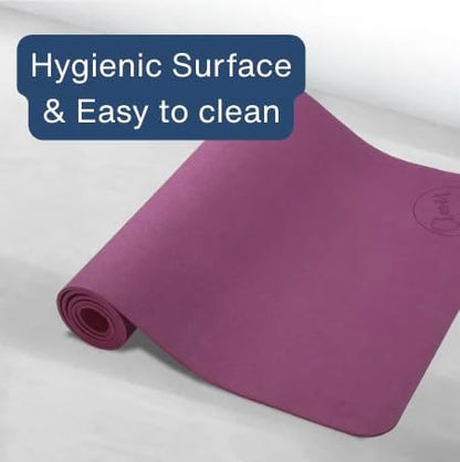 Premium Clever Yoga Mat - Extra Long Yoga Mat Suitable For All Yoga Types - Workout Mat For Home Or On The Go - Includes Our Perfect Fit Mat Bag