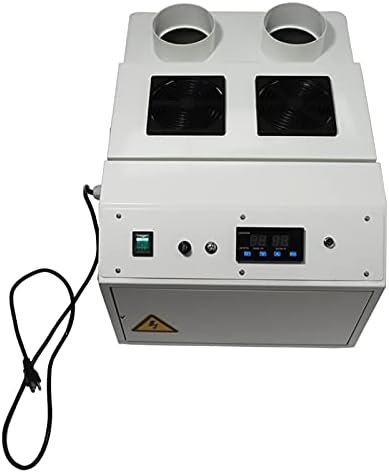 INTBUYING Ultrasonic Humidifier 12KG/H Commercial Industrial Humidifier Portable Continuous Cool Mist Maker Humidifier with Humidistat and Remote Sensor for Greenhouse Large Room Up Two Mist Outlet