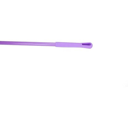 SPARTA 41083EC68 Plastic Color Coded Broom, Unflagged Bristles, Long Broom With Angled Head For Small Debris Cleaning, 56 Inches, Purple, (Pack of 12)