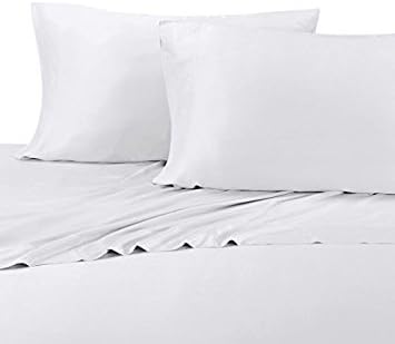 Royal Hotel Bedding Silky Soft, Viscose from Bamboo, and Cotton Blend Sheet Set, 100% Luxury Blend, 60% Viscose Made from Bamboo and 40% Cotton Bed Sheets, King Size, White