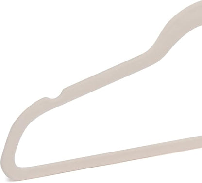 Amazon Basics Slim Velvet, Non-Slip Suit Clothes Hangers, Pack of 50, Blush Pink/Rose Gold