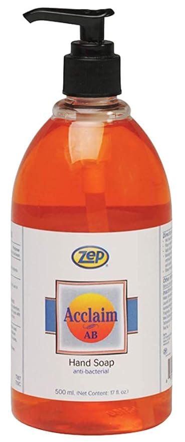 Zep Acclaim Liquid Antibacterial Liquid Hand Soap - 16.9 oz - 314916 (Case Of 12) - Perfect For Use In Offices, Businesses, Restaurants, And Homes