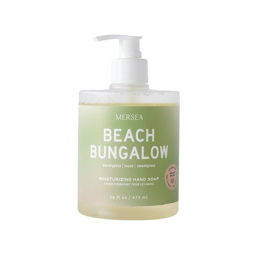 MERSEA Moisturizing Liquid Hand Soap in Large Pump Bottle, Beach Bungalow (16 fl oz)