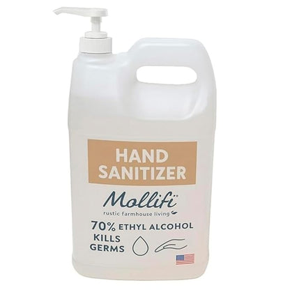 Hand Sanitizer, 1 Gallon, Fragrance Free, PK-1, With Pump, Mfr: MOL9747-12GALV3-A