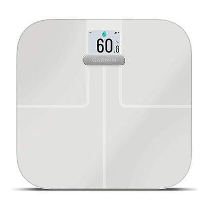 Garmin Index S2, Smart Scale with Wireless Connectivity, Measure Body Fat, Muscle, Bone Mass, Body Water% and More, White (010-02294-03)