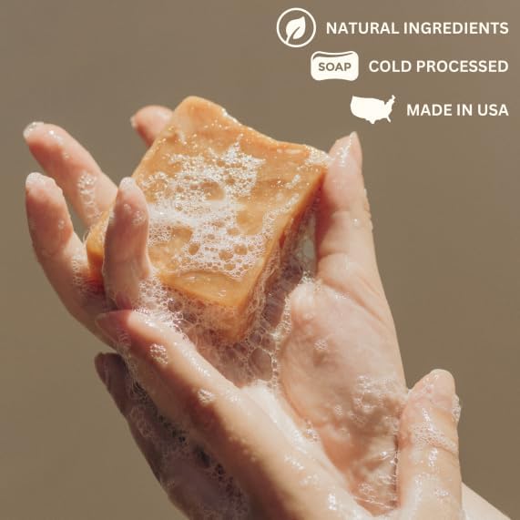 Varina Organic Eucalyptus Spearmint Bar Soap - Gentle Cleansing for Sensitive Skin, Herbal and Mint - 3 Pack