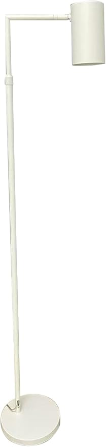 Arc Floor Lamp for Living Room with Timer, Stepless Dimmable,Height Adjustable Modern Reading Standing Lamps for Living Room,Reading Room,Office,LED Bulb Included (White-DM)