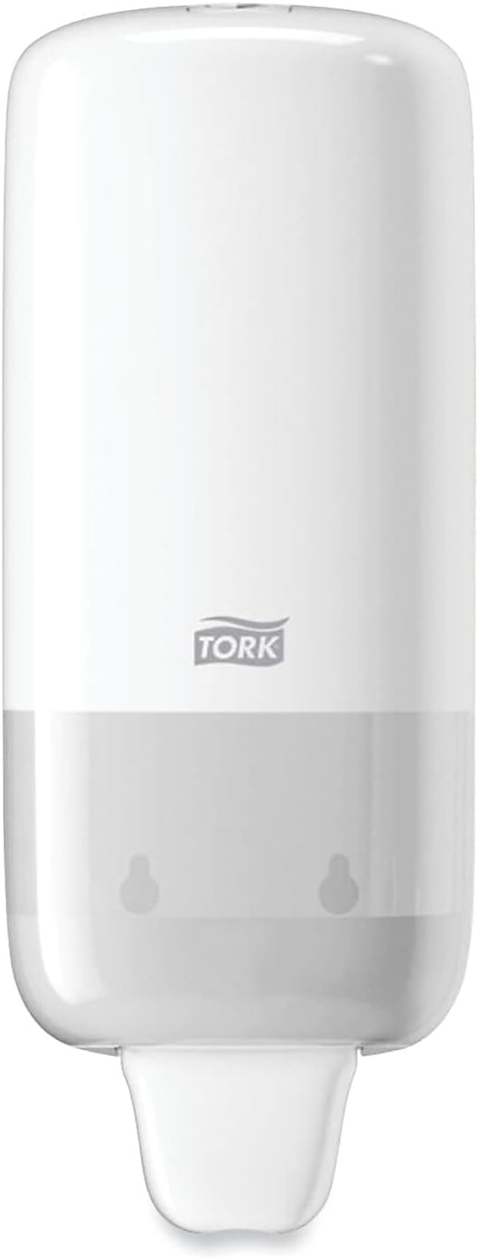 Tork Liquid Skincare Dispenser for Liquid Soap and Hand Sanitizer White S1, Economical, Elevation Range, 570020A (Pack of 1)