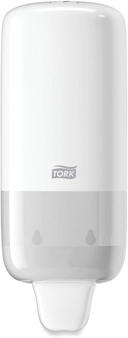Tork Liquid Skincare Dispenser for Liquid Soap and Hand Sanitizer White S1, Economical, Elevation Range, 570020A (Pack of 1)