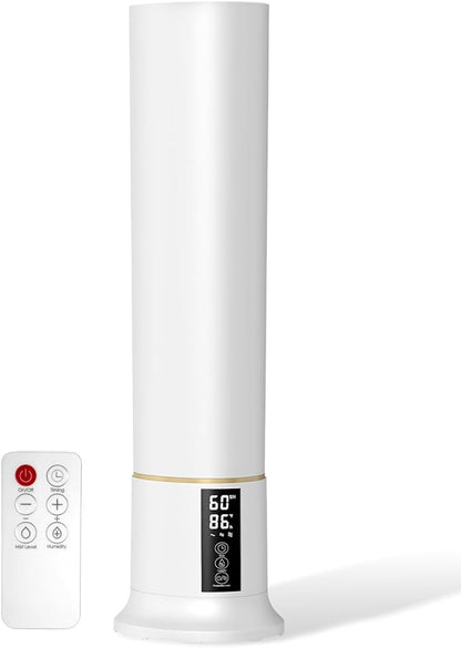 Abolee Humidifiers for Bedroom 9L Cool Mist with Essential Oil Diffuser, Humidifier Large Room, 24dB Quiet Air Humificador fit Baby Nursery & Plants, 360° Adjustable, Easy Fill & Cleaning