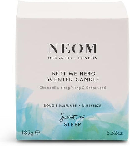 Neom- Bedtime Hero Luxury Candle, 1 Wick | Ylang Ylang & Chamomile | Essential Oil Aromatherapy Candle |Scent to Sleep