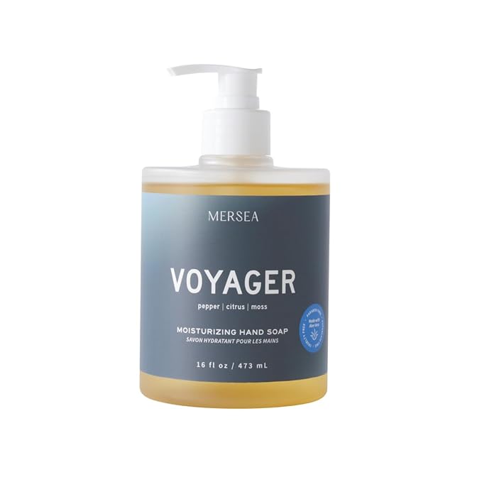 MERSEA Moisturizing Liquid Hand Soap in Large Pump Bottle, Voyager (16 fl oz)