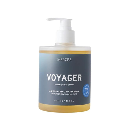 MERSEA Moisturizing Liquid Hand Soap in Large Pump Bottle, Voyager (16 fl oz)