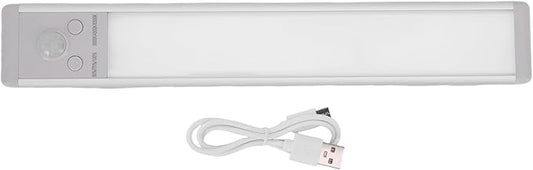 FTVOGUE 9.4in LED Motion Sensor Light Indoor Rechargeable Under Cabinet Lighting with 3 Color Temperatures 120 Wide Angle Sensor for Kitchen Closet Garage