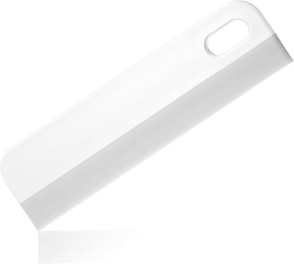 8.6" Kitchen Countertop Squeegee for Shower Small Silicone Squeegee for Glass Doors Window Cleaning Scraper for Mirror Sink Counter Bathroom, White Grey