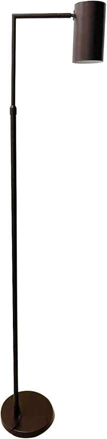 Arc Floor Lamp for Living Room with Timer, Stepless Dimmable,Height Adjustable Modern Reading Standing Lamps for Living Room,Reading Room,Office,LED Bulb Included (Brown-DM)