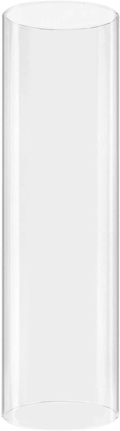 CYS EXCEL D-3" H-10 Glass Open Ended Glass Hurricane Candleholder Bottomless Candle Chimney Cover for Tealight and Small Pillar Candles, 1 Piece