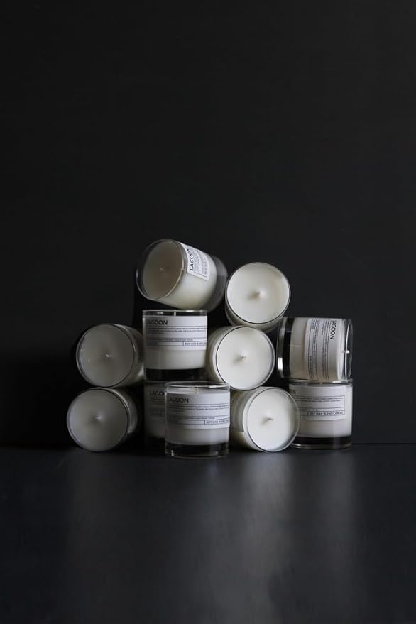 True Hue | Luxury Highly Scented Candle | Premium Soy Wax Blend | 7.75 oz | 40-50 Hour Burn Time | Cotton Wick | Natural Candles | Glass (Lagoon)