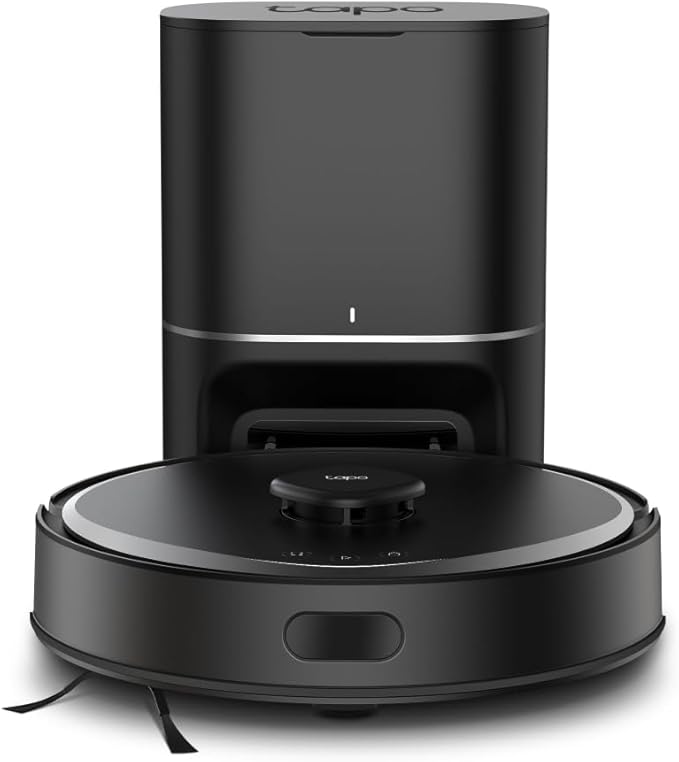 Tapo LiDAR Smart Navigation Robot Vacuum and Mop with Self-Emptying Dock, 5300Pa Max, 97%+ Dust Pickup Rate, Customizable Cleaning, Self-Charging, Compatible with Alexa & Google Home, RV30 Max Plus