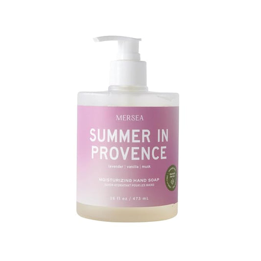 MERSEA Moisturizing Liquid Hand Soap in Large Pump Bottle, Summer in Provence (16 fl oz)