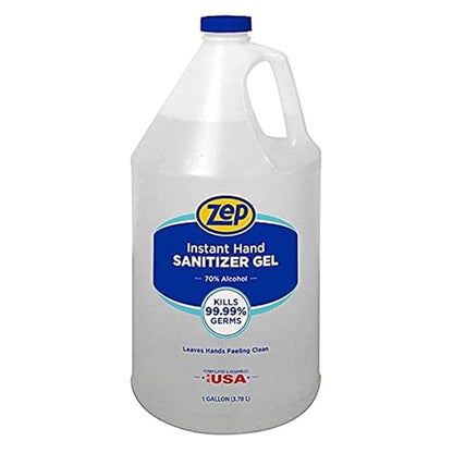 Zep Instant Hand Sanitizer Gel - 1 Gallon (Case of 4) 355824 - Kills 99.99% of Germs, Professional-Grade Formula, Contains 70% Ethanol Alcohol