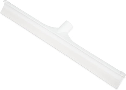 SPARTA 3656702 Plastic Floor Squeegee, Shower Squeegee, Heavy Duty Squeegee With Rubber Blade For Windows, Glass, Shower Doors, Floors, Windshields, 20 Inches, White, (Pack of 6)