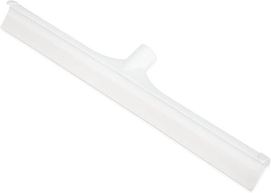 SPARTA 3656702 Plastic Floor Squeegee, Shower Squeegee, Heavy Duty Squeegee With Rubber Blade For Windows, Glass, Shower Doors, Floors, Windshields, 20 Inches, White, (Pack of 6)