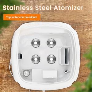 Humidifiers for Large Room Whole House Humidifier for Home 2000 sq.ft, 5.5Gal Cool Mist Top Fill Humidifier Floor Humidifier 21L 2000ML/H Dual 360° Nozzles 3 Speed