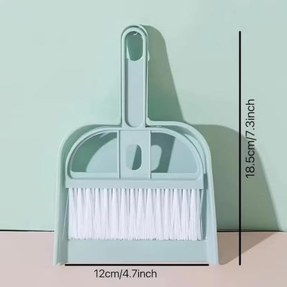 Brush Desktop Mini Broom Set Small Keyboard Cleaning Brush with Dustpan Household Miscellaneous Brush Pack of 3