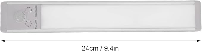 GOWENIC 9.4in Under Cabinet Lighting, Rechargeable Motion Sensor Light Indoor, Stick On Battery Operated Magnetic Closet Lights, Wireless Under Counter for Kitchen, Pantry, Stairs