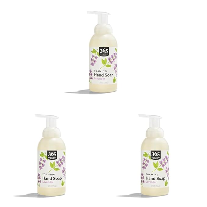 365 by Whole Foods Market, Soap Hand Foaming Lavender, 12 Fl Oz (Pack of 3)
