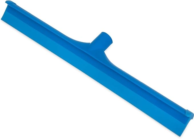 SPARTA 3656714 Plastic Floor Squeegee, Shower Squeegee, Heavy Duty Squeegee With Rubber Blade For Windows, Glass, Shower Doors, Floors, Windshields, 20 Inches, Blue