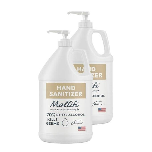Hand Sanitizer, 1/2 gallon, Fragrance Free, PK-2, With Pump for Dispenser, Mfr: MOL9747-12_1/2GAL2V2-A