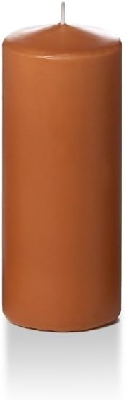 yummi 2.25" x 5" Toffee Slim Round Pillar Candles - 4 per Pack