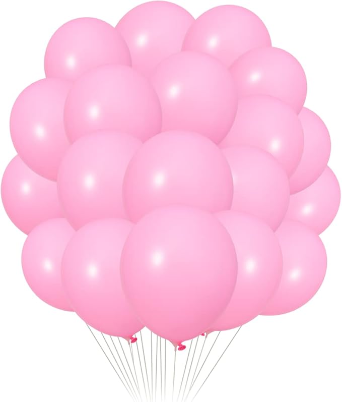 300 Pack Pink Balloons 12 inch Pink Latex Party Balloon Bulk for Various Party Events Decorations