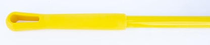SPARTA 41083EC04 Plastic Color Coded Broom, Unflagged Bristles, Long Broom With Angled Head For Small Debris Cleaning, 56 Inches, Yellow