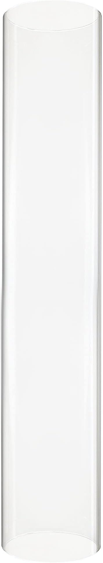 CYS EXCEL D-2.5" H-14 Glass Open Ended Hurricane Candleholder Bottomless Cylinder Sleeve Clear Chimney Shade Tube Cover, 1 Piece