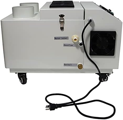INTBUYING Ultrasonic Humidifier 12KG/H Commercial Industrial Humidifier Portable Continuous Cool Mist Maker Humidifier with Humidistat and Remote Sensor for Greenhouse Large Room Up Two Mist Outlet