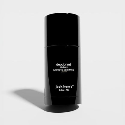 Jack Henry Natural Deodorant for Men & Women, Cedar Scent, Aluminum Free Deodorant with Shea Butter, Probiotics, Vegan Plant Based, Long Lasting, Baking Soda Free with Coconut MCT, 2.65 oz