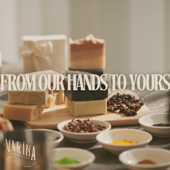 Varina Christmas Variety Bar Soap - Gentle Cleansing for Sensitive Skin - 5 Pack - Experience Healthy and Glowing Skin